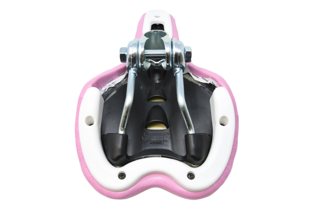 Sella Bike Cruiser Fenix LR Classic – Ampia E Imbottita Rosa Scuro – Sedile Bici Da Spiaggia