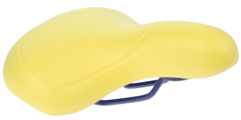 Yellow Super Comfort Wide Eva Soft Padded Bicycle Saddle Ladies - Men's Bike Seat