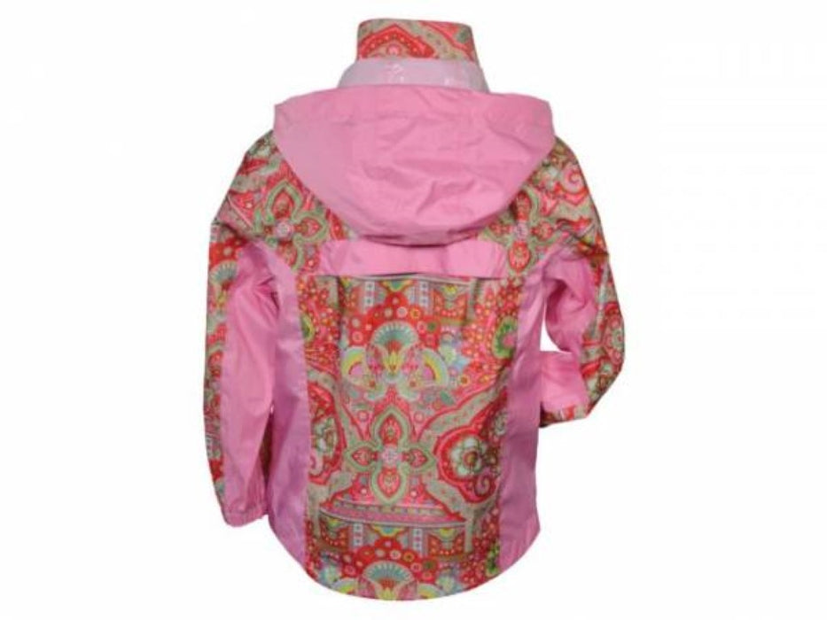 Oilily Children's High Quality Waterproof Rain Jacket – Pink Floral