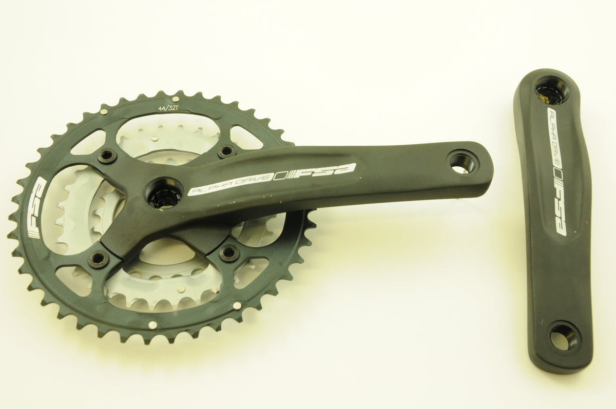 FSA ALFA DRIVE TRIPLE 44/32/22 CHAINWHEEL SET 175mm CRANKS CK-725