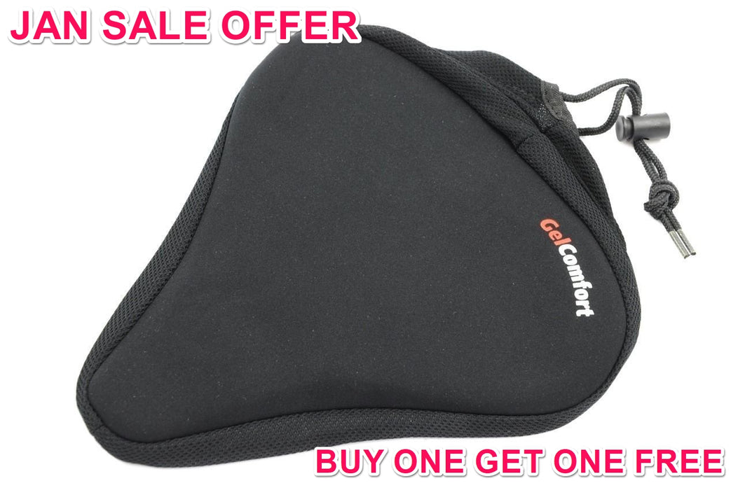 SOFT GEL EXTRA WIDE CYCLE BIKE SEAT UNISEX SADDLE COVER  BUY 1 GET 1 FREE