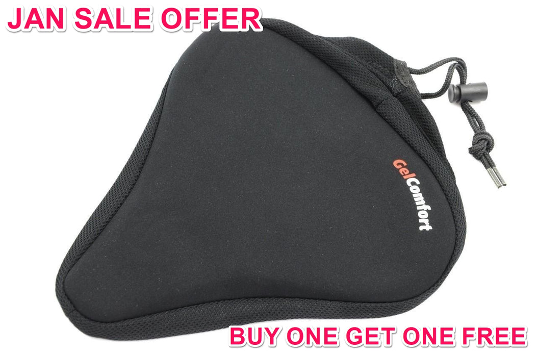 SOFT GEL EXTRA WIDE CYCLE BIKE SEAT UNISEX SADDLE COVER BUY GET FR