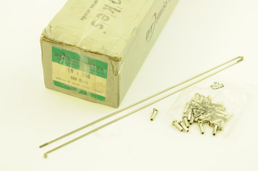 DT Swiss Standard Brass Spoke Nipples – 1.8 X 12mm, Silver, Box Of 100, OEM Replacement