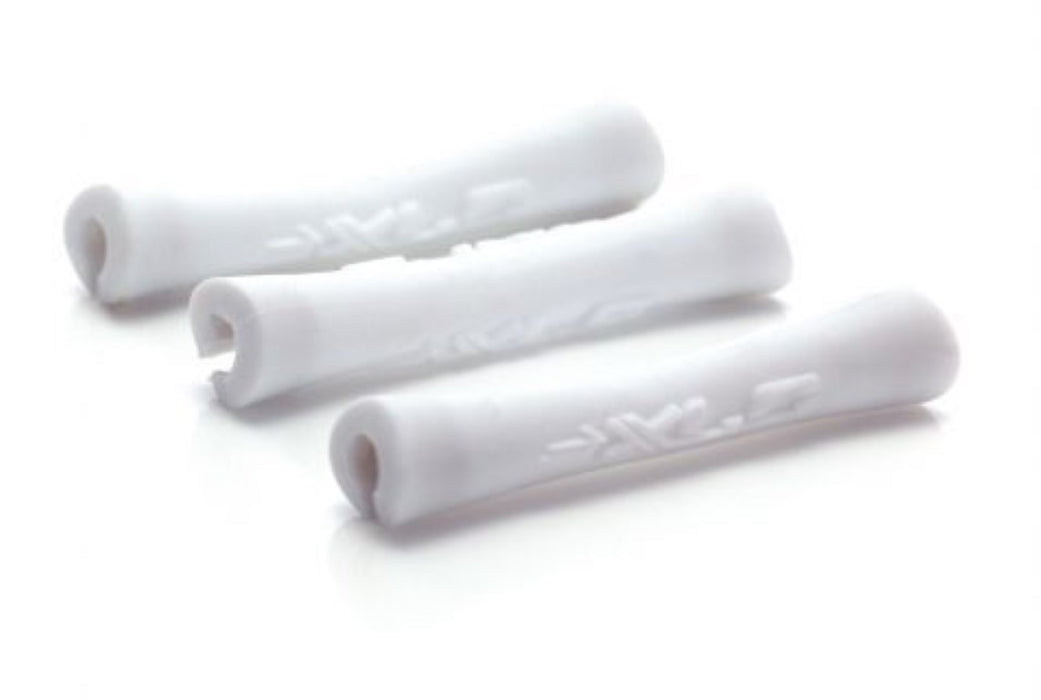 XLC MTB BIKE FRAME PROTECTION TUBE TOP SET OF 4, SUITS 4-5mm CABLES WHITE