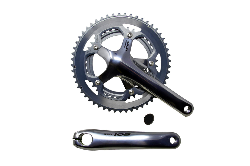 SHIMANO 105 DOUBLE CHAINSET, 53-39T - SILVER - 170mm- FC5600CX39