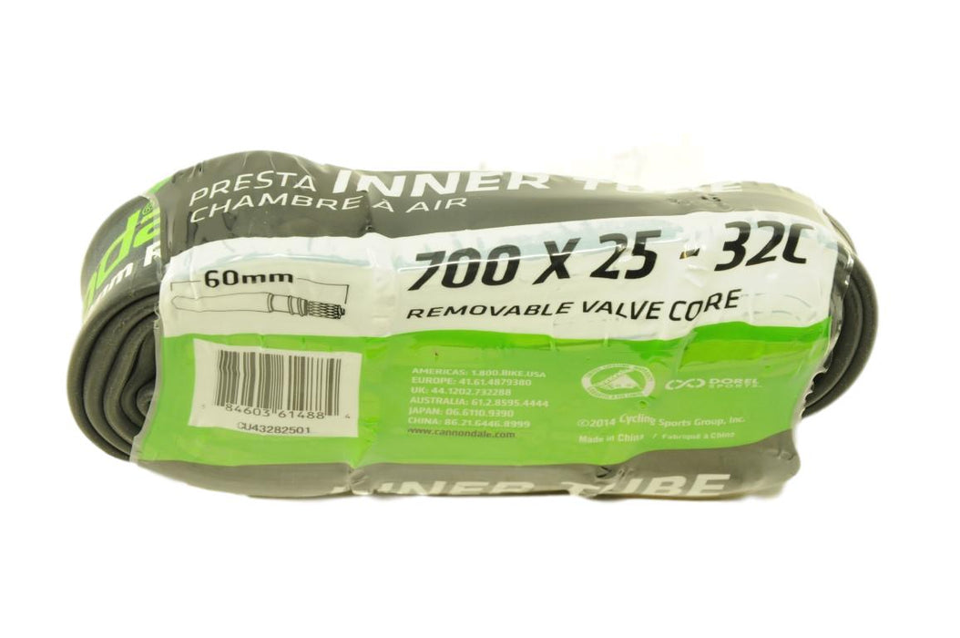 PAIR CANNONDALE RACER ROAD BIKE INNER TUBES 60mm HP PRESTA VALVE 700c x 25 up to 700c x 32