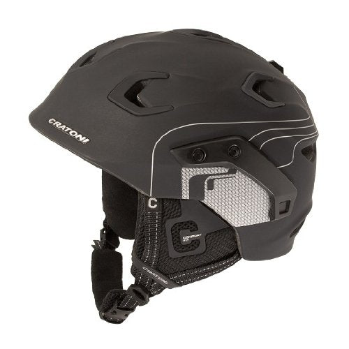Cratoni C-Durango Lightweight Snow Sports - Ski Helmet: Black-Silver Matte - L-XL (59-62cm) – EX DISPLAY