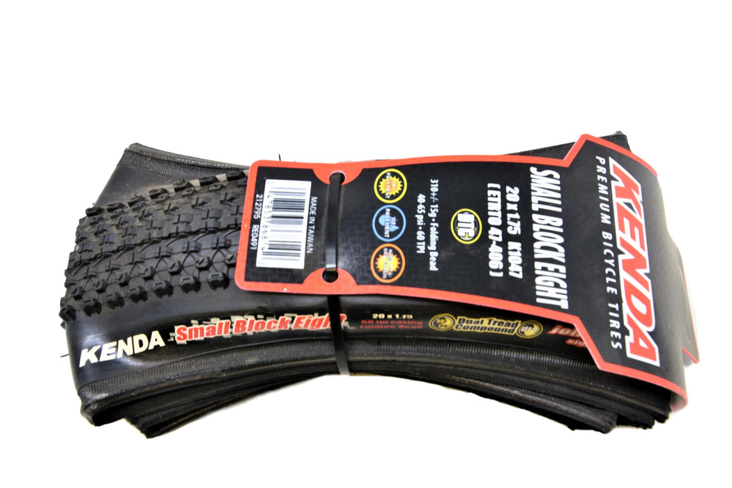 John Tomac Signature Series Kenda Small Block Eight DTC Tyre 20 X 1.75 (47-406) Folding Kevlar Bead Ideal Folder Bike & BMX
