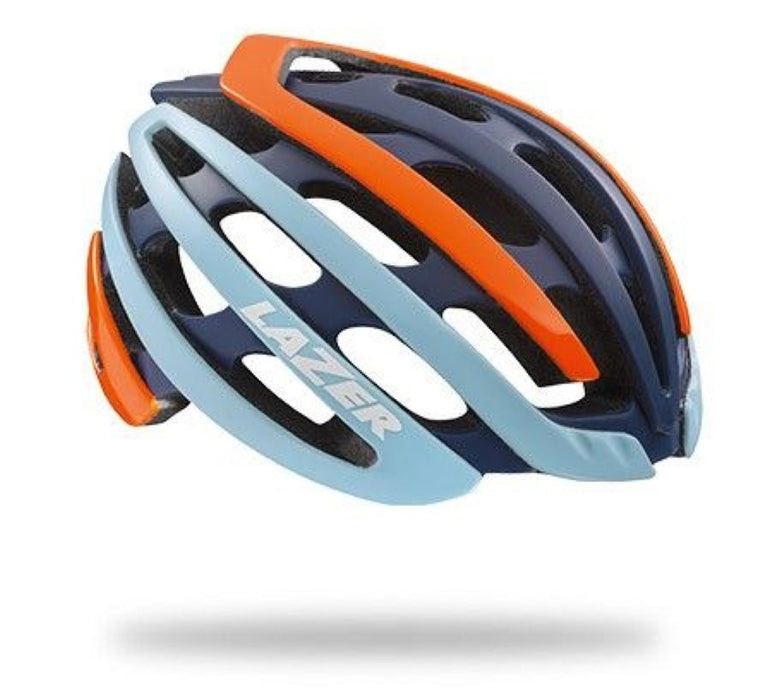 Lazer Z1 Road Cycling Helmet with Aeroshell – Colour: Orange-Blue – Large (58 – 61cm)