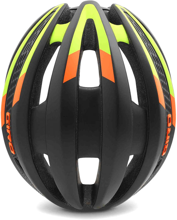 Giro Synthe Road Cycling MIPS Helmet Black, Lime & Flame (Medium) 55 – 59cm