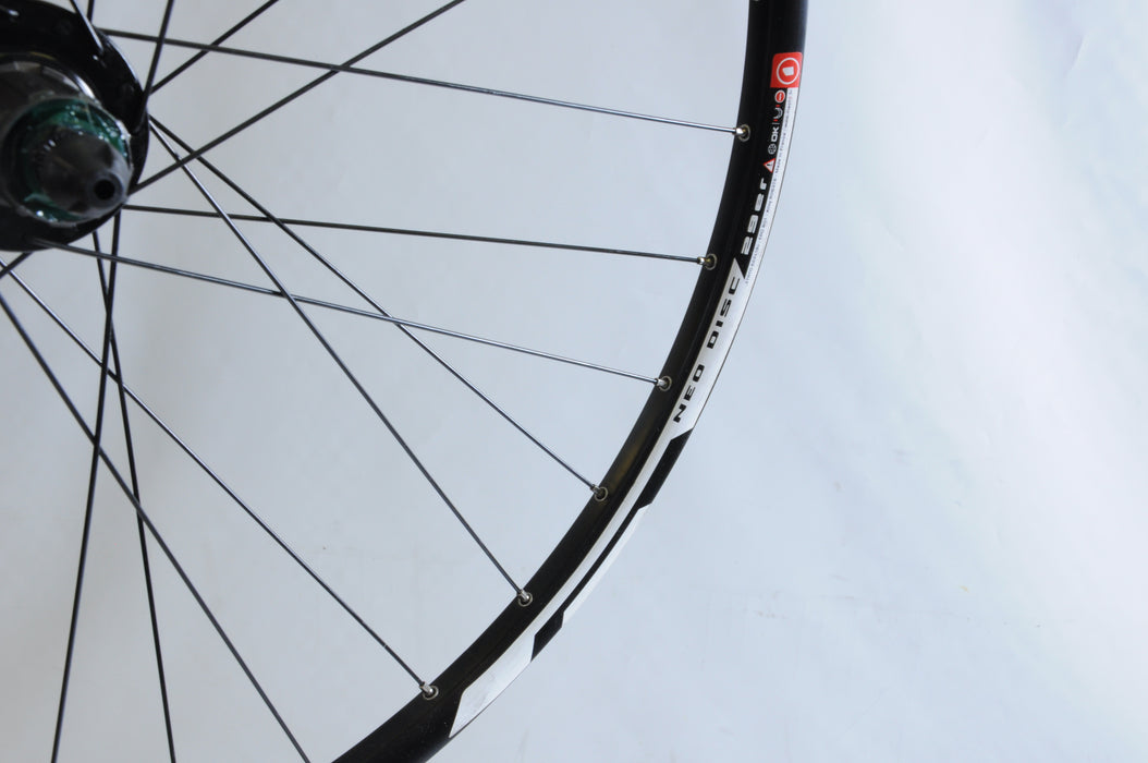 29ER (622 x19) 8/9/10 CASSETTE XC MTB REAR WHEEL NEO RIM, DISC HUB, BLACK