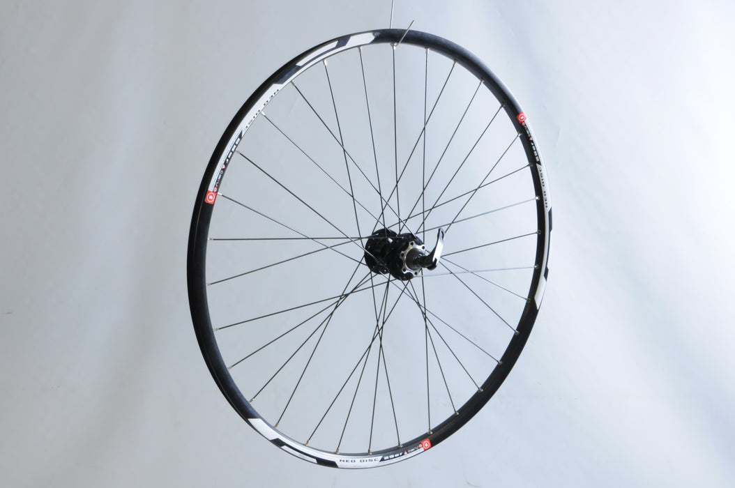 29ER (622 x19) 8/9/10 CASSETTE XC MTB REAR WHEEL NEO RIM, DISC HUB, BLACK