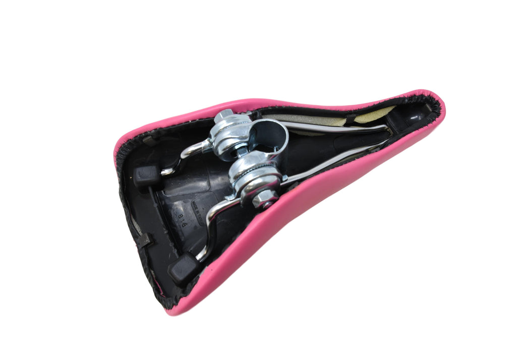 Pink Girlie Ladies Bike Seat, Very Smart Low Price Lady Cycle Saddle Also Suit BMX