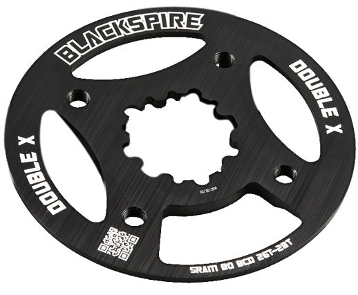 Blackspire DoubleX Spiderless Bash Ring 4 bolt, 80mm, 26-28T or 30-32T Black
