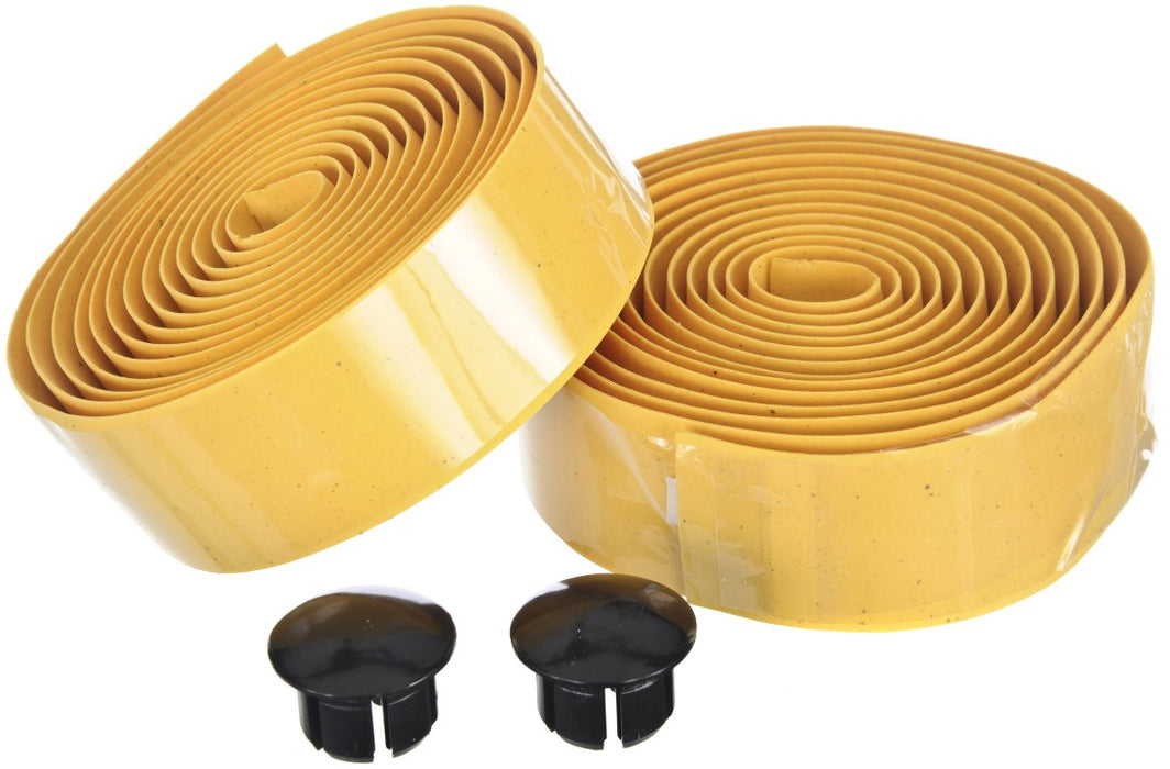 High Quality Cork Style Racing Bike Handlebar Tape Including End Plugs; Blue, Red, White or Yellow