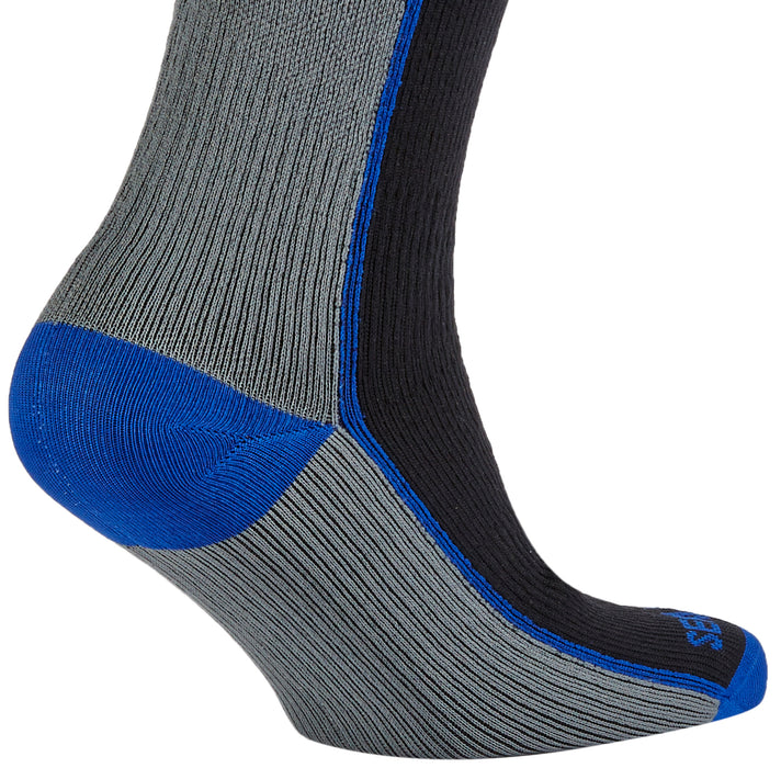 Sealskinz Mid Weight, Mid Length Waterproof Socks – Small UK 3-5 – Black-Grey