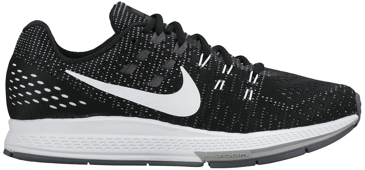 Nike Womens Air Zoom Structure 19 Running Shoes UK 2.5 Black / White