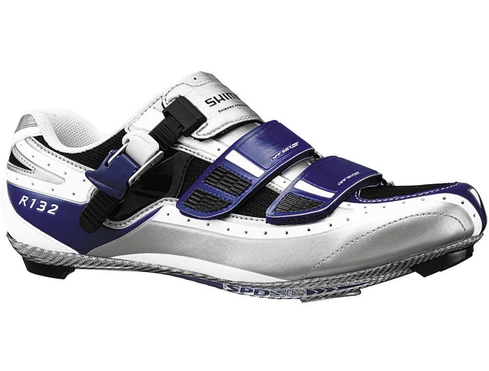Shimano R132 SPD-SL Road Shoes White/ Blue – UK 3, EU 36