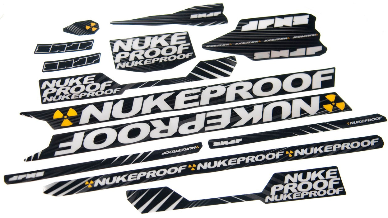 Nukeproof Frame 2012 Decal Kit, choose from Snap, Mega and Scalp