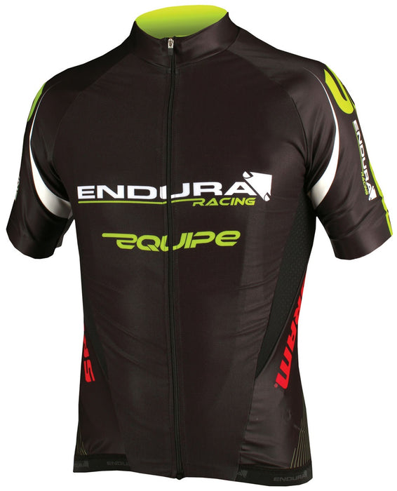 Endura Equipe Racing Team Replica Mens Short Sleeve Jersey Medium Black