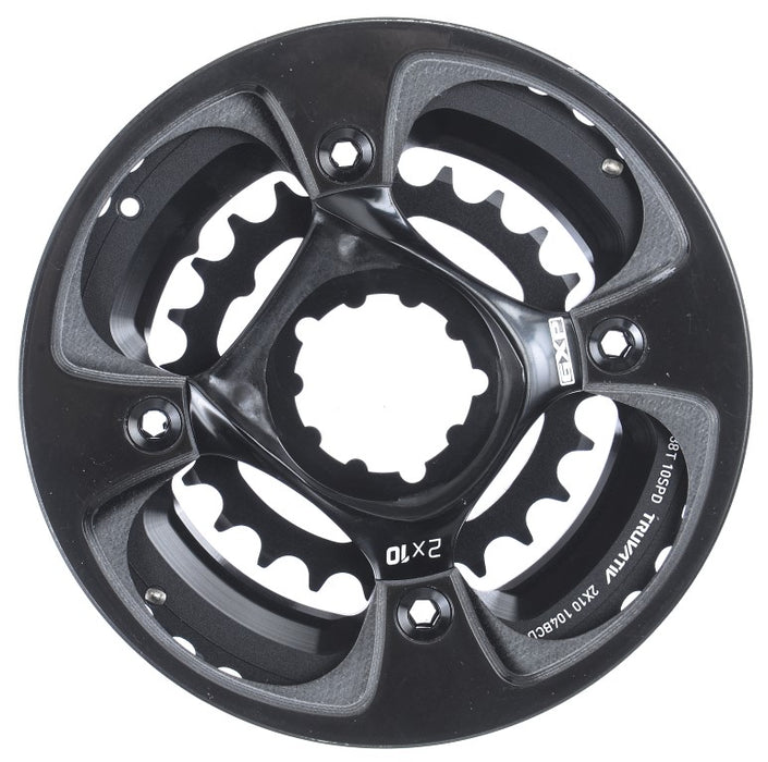 Sram X0 GXP Double 10 Speed Chainring with AM Guard 4 Bolt – Black