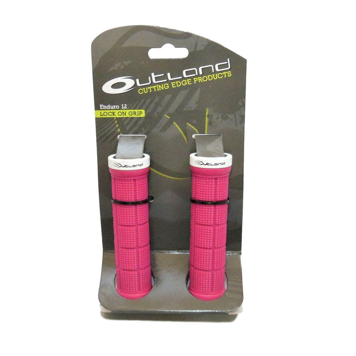 Outland Enduro 12 Lock-On Handlebar Grips - Pink