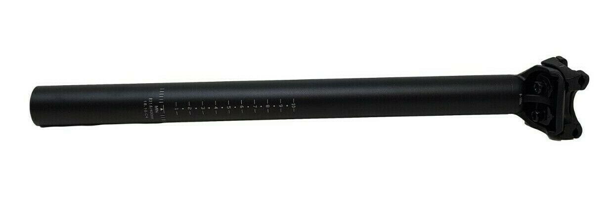 RALEIGH ALLOY SEAT POST 400MM MICRO POST BOLT CLAMP BLACK