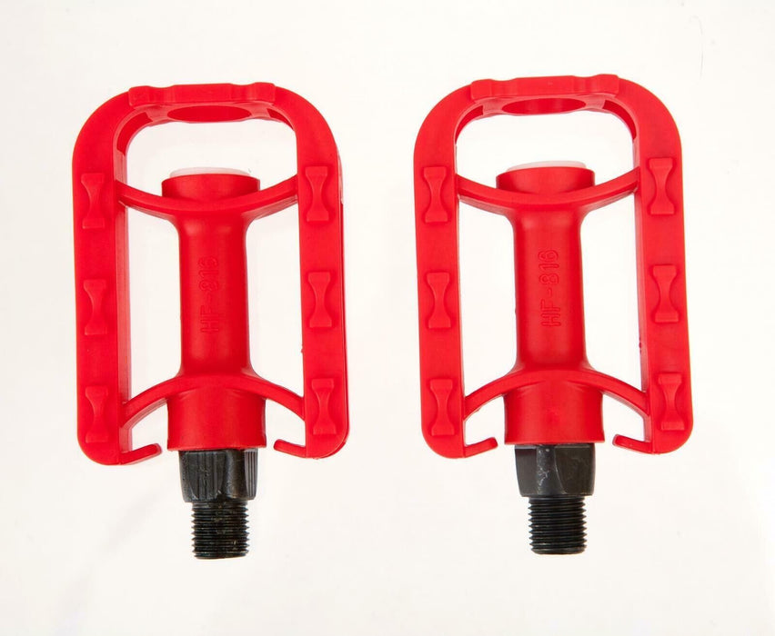 Pair 1/2" Child's Kids Small Bike Pedals - Red