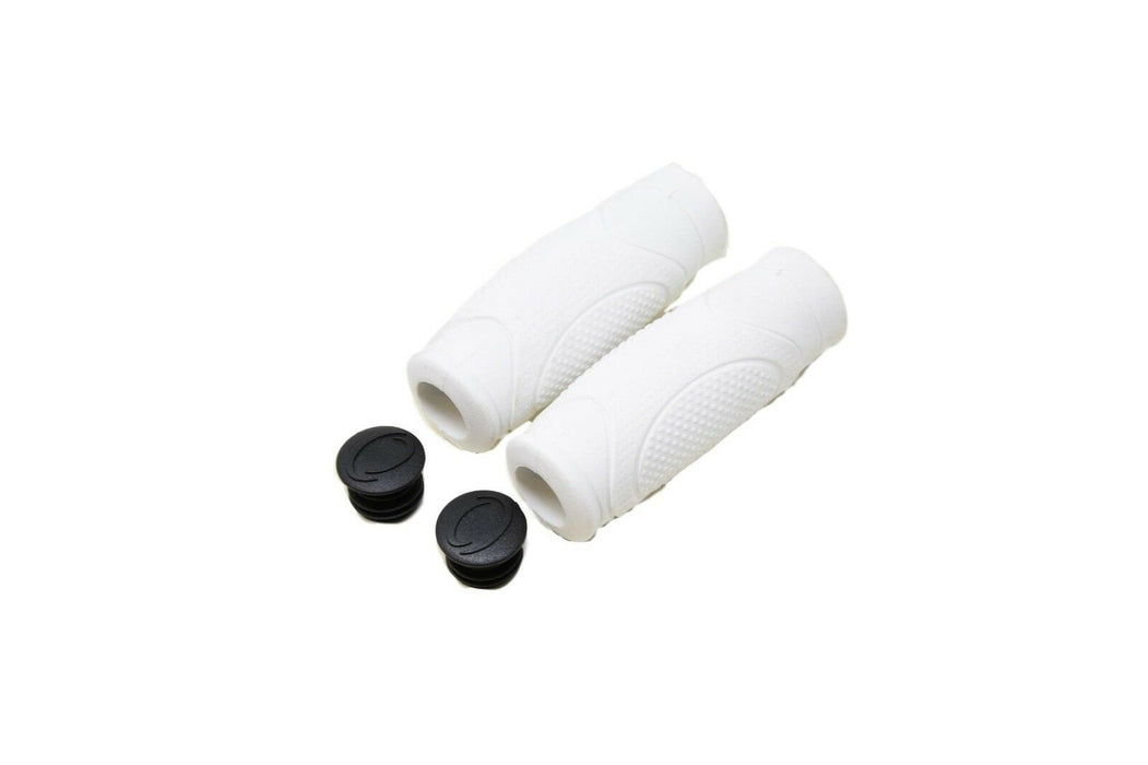 White bike hot sale handlebar grips