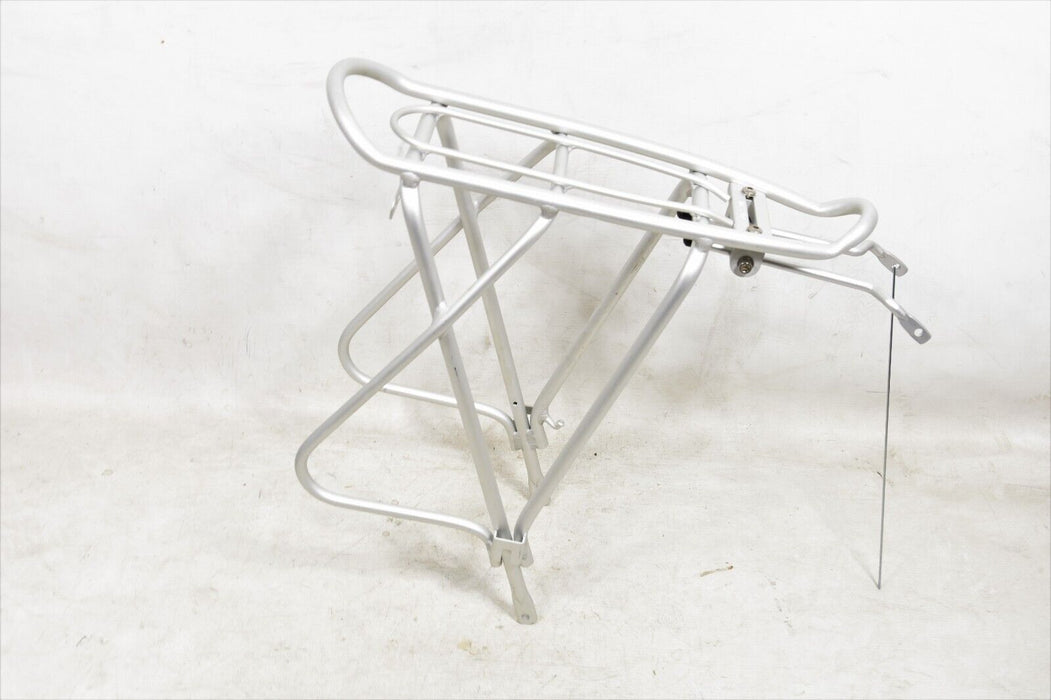 Raw Alloy Unpainted 700c Bike Pannier Carrier Cycle Rack Paint Your Own