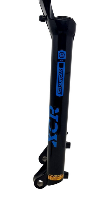 29 Boost Suntour XCR 34mm 15x110mm Lower Magnesium 29 Wheel Suspension Fork Legs With Blue Decals