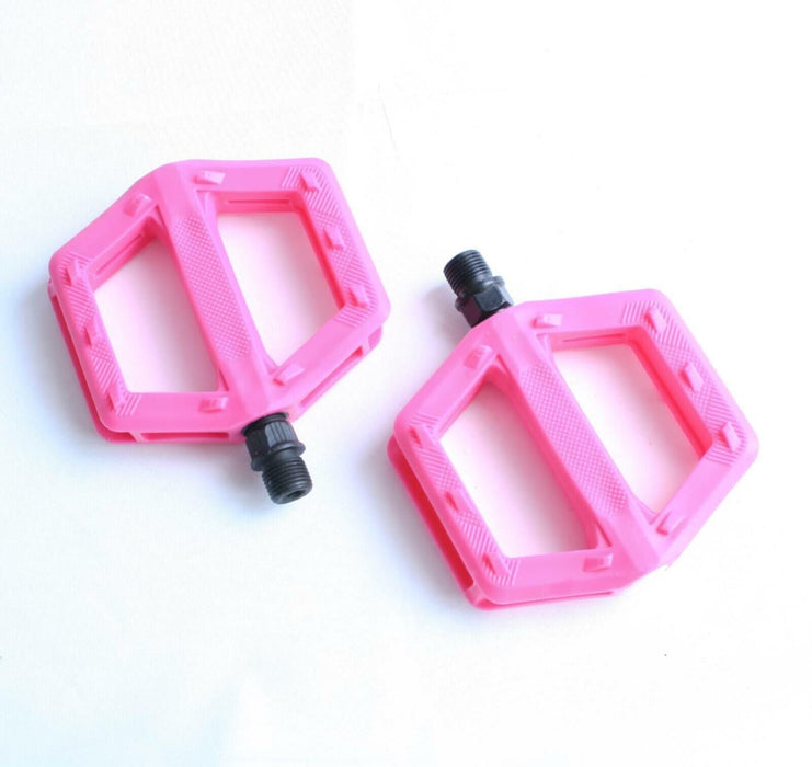 Adults Bicycle Pink Pair 9/16" Large Bike Pedals (100mm X 95mm)