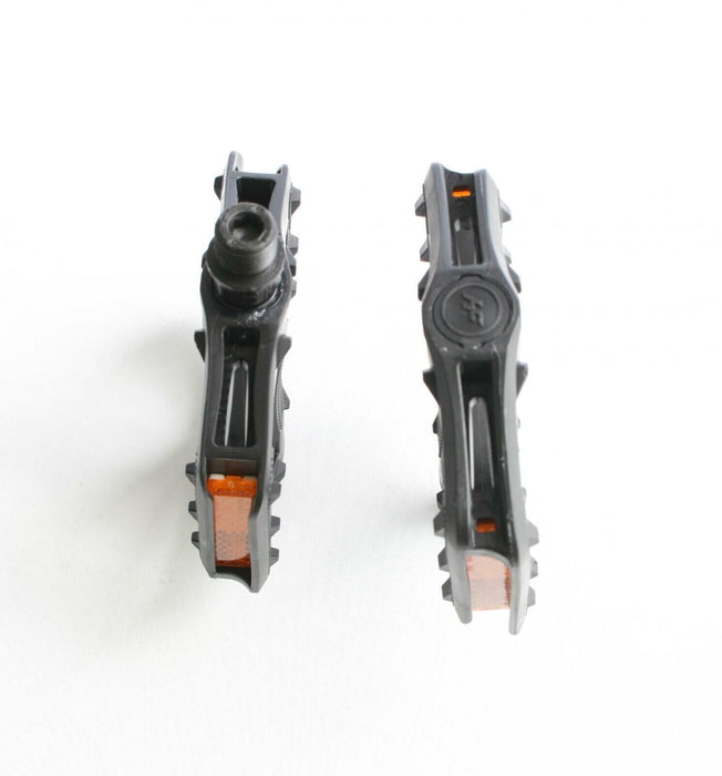 Adults Bicycle Black Pair 9/16" Large Bike Pedals (100mm X 95mm)