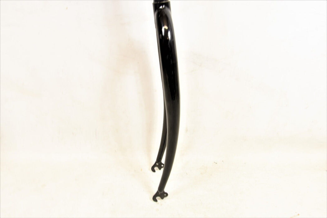 27” or 700c Bike Fork 25.4mm Black 190mm 1" Threaded Steerer Axle To Crown 400mm