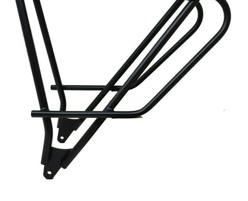E BIKE BATTERY STEPS REPLACEMENT BIKE CARRIER 28" BLACK ALLOY LUGGAGE RACK