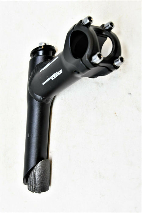 ZZYZX 25.4mm Mtb bike Black Alloy Handlebar Stem 90mm 25 Degree 4 bolt front
