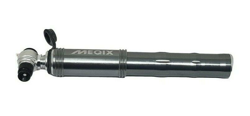 MEQIX INSPIRE HPM METAL ROAD SMALL COMPACT 195MM HIGH PRESSURE 120PSI BIKE PUMP