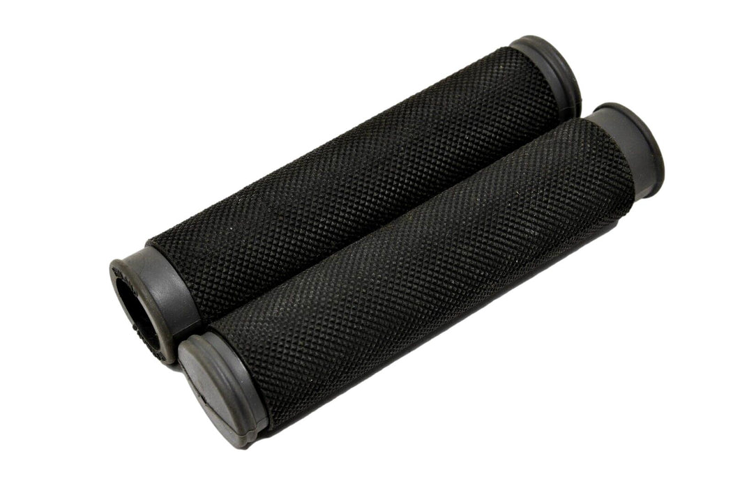 Pair Herrmans DD25 Dual Density Diamond Black/Grey Grips 130mm MTB ATB