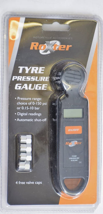 Roxter Bicycle / Motorbike Or Car Digital Tyre Pressure Gauge 150 PSI Handy Tool