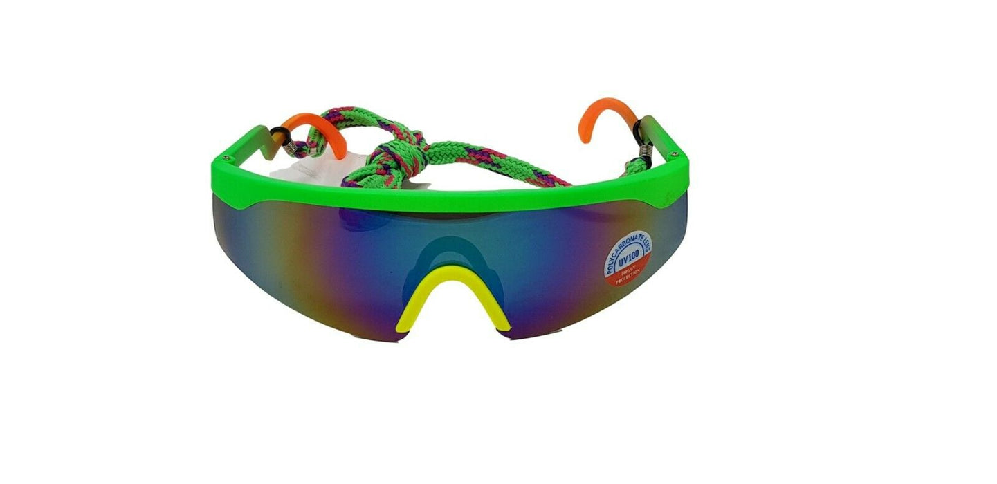 Cycling & Running Sunglasses, Multi Coloured Frame And Lenses, UV Sun Protection