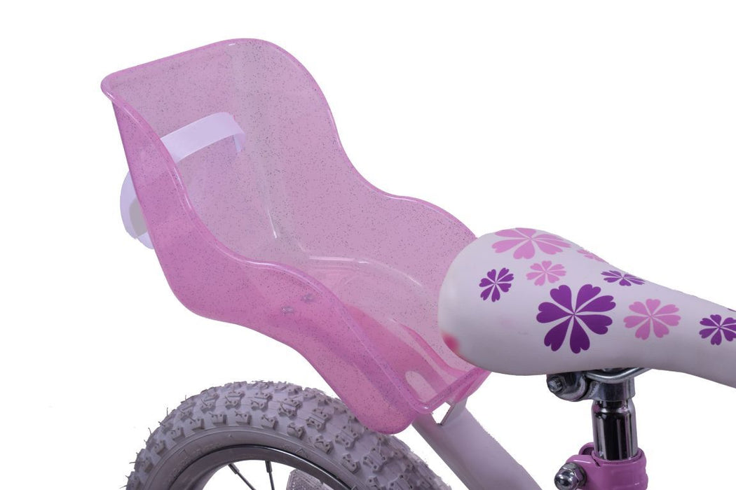 Girls Pink Accessory Pack Dolly Seat Bow Basket Tassels & Free Grips - Ideal Gift