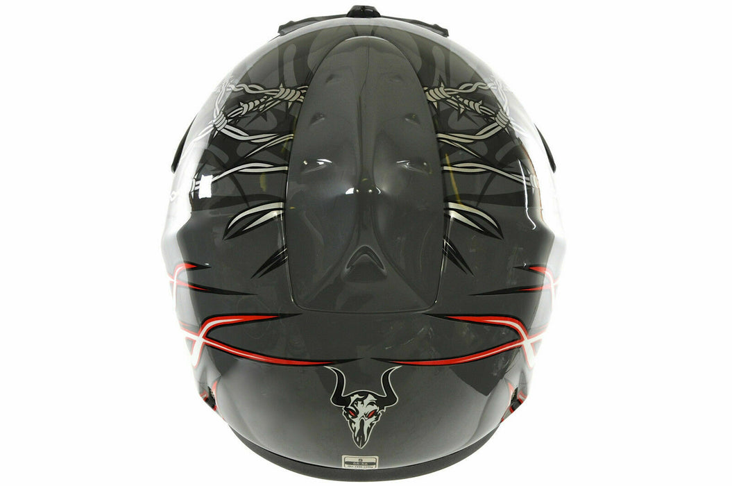 Full Face Downhill Motocross Fibreglass Bike Helmet B.e. Dragon 59-60cm Grey