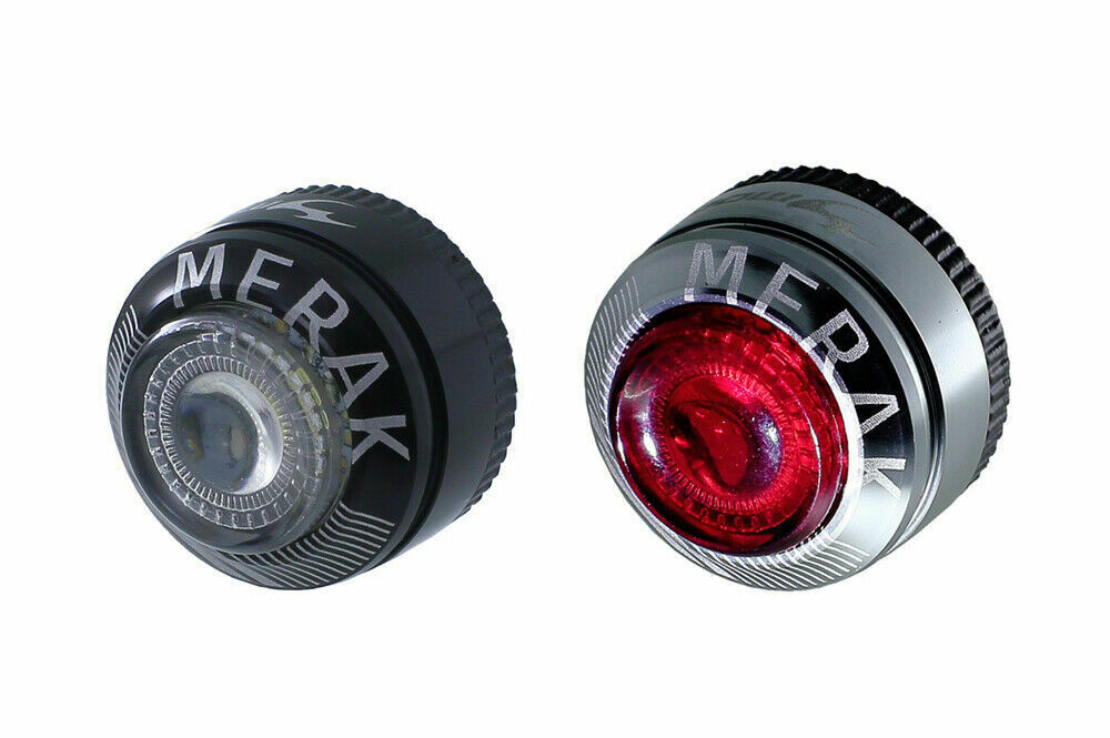 Moon Merak Front & Rear LED Bike Cycle Light Set Alloy Magnetic Head Tail Light