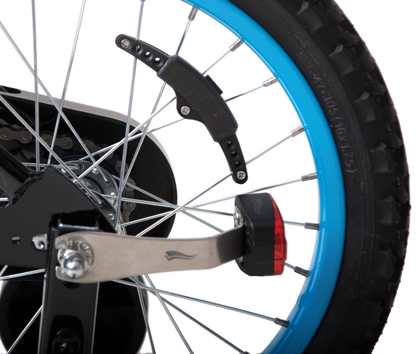 Bicycle - Bike Front & Rear Dynamo LED Headlight & Taillight Set Magnetic Sensor