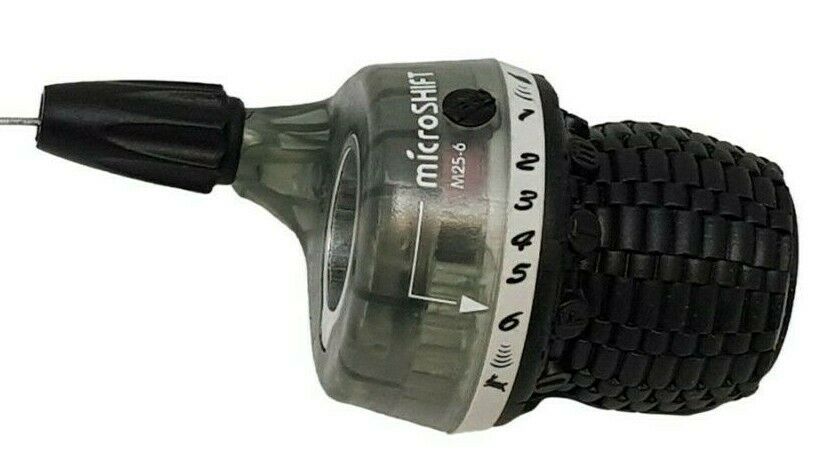 Shimano Compatible 6 Speed Microshift M25-6 Twistgrip Bike Index Gear Changer