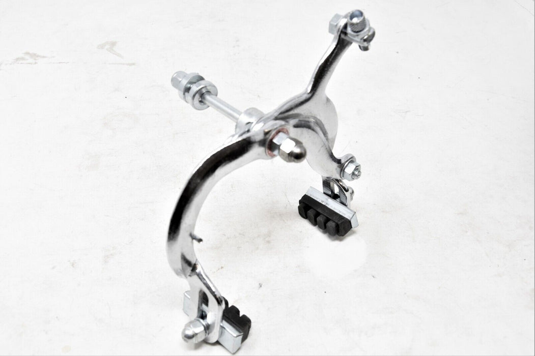 Front Steel Chrome Brake Caliper Kids Or Adult Bikes Wide Tyres 70-90mm Reach