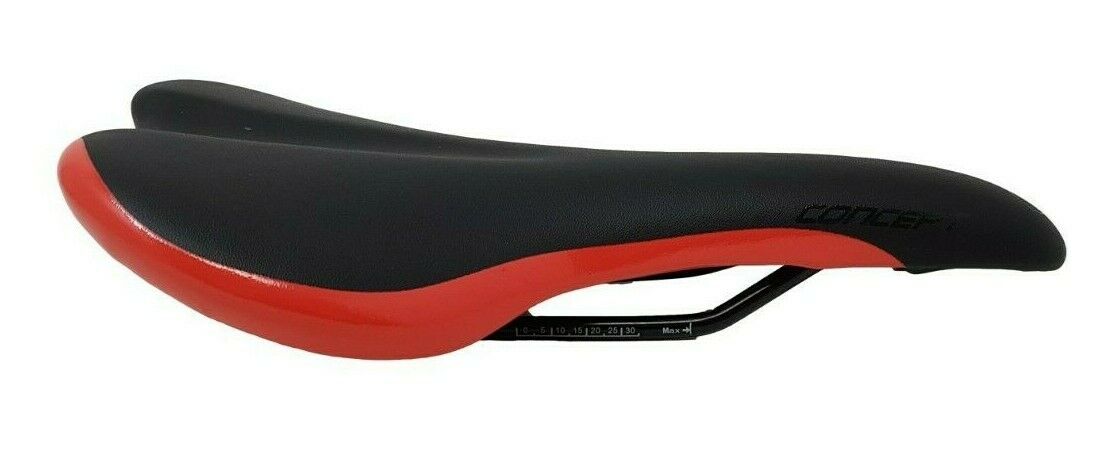Cheap Price Road Bike Seat Concept Black & Red Lightweight Saddle 290mm X 150mm