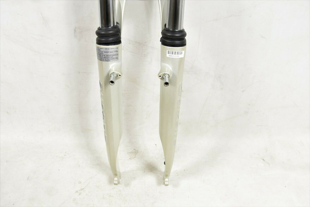Forcella Sospensione Bici 700c – 40mm, Sterzo 1″ Filettato, Colore Gunmetal, Per Freno A Rulli
