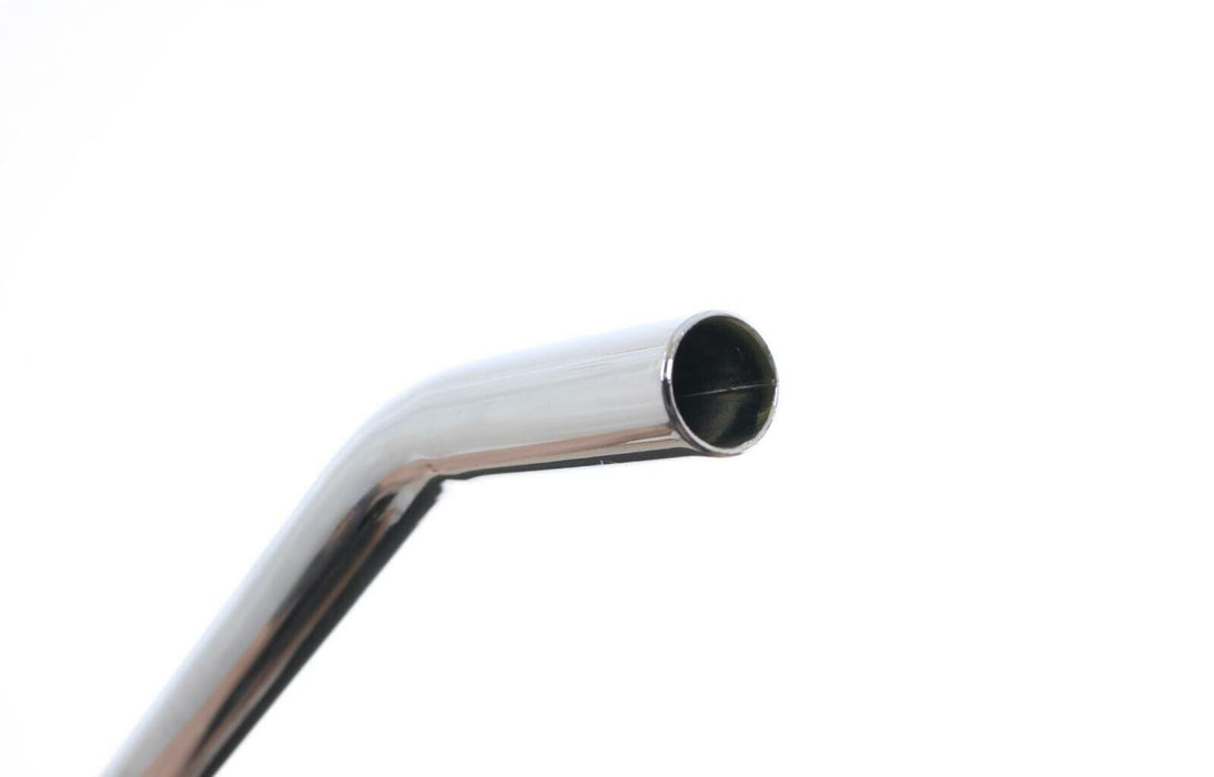 Old School BMX 22.2mm Layback Bicycle 400mm Seat Post - Silver