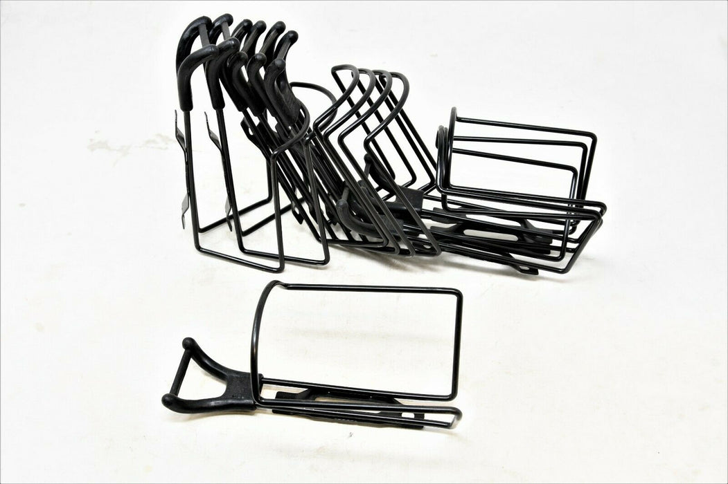 WHOLESALE JOB LOT 10 CLASSIC STYLE STEEL RACING BIKE WATER BOTTLE CAGES BLACK